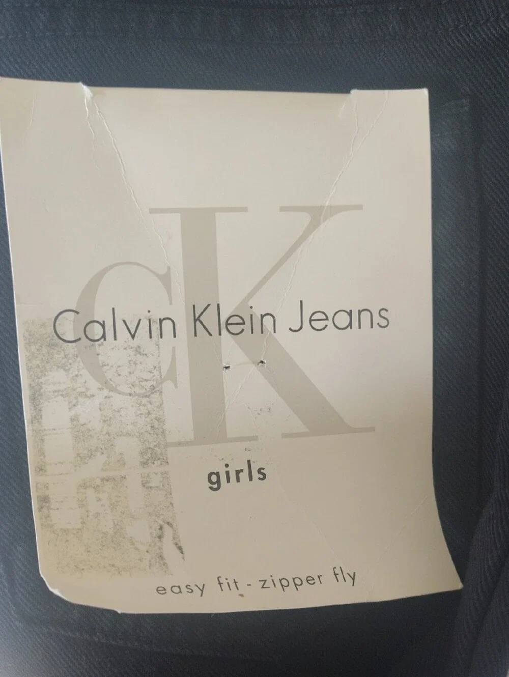 Calvin Klein Kids Vintage Slim Straight Jeans in Black